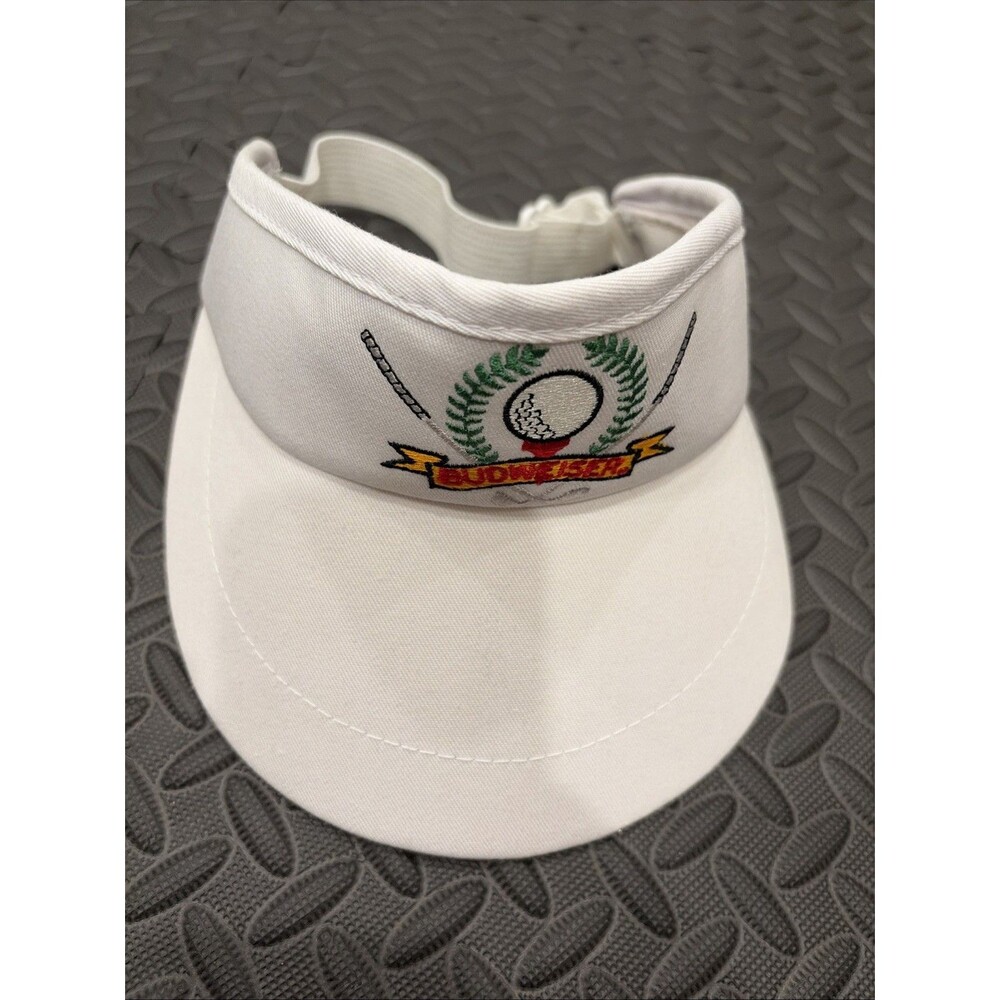 Vintage Budweiser Visor Golf Sports Outdoors Beer Retro OSFA Adjustable 1990’s